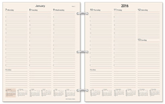 Ivory Appointment Book Pages